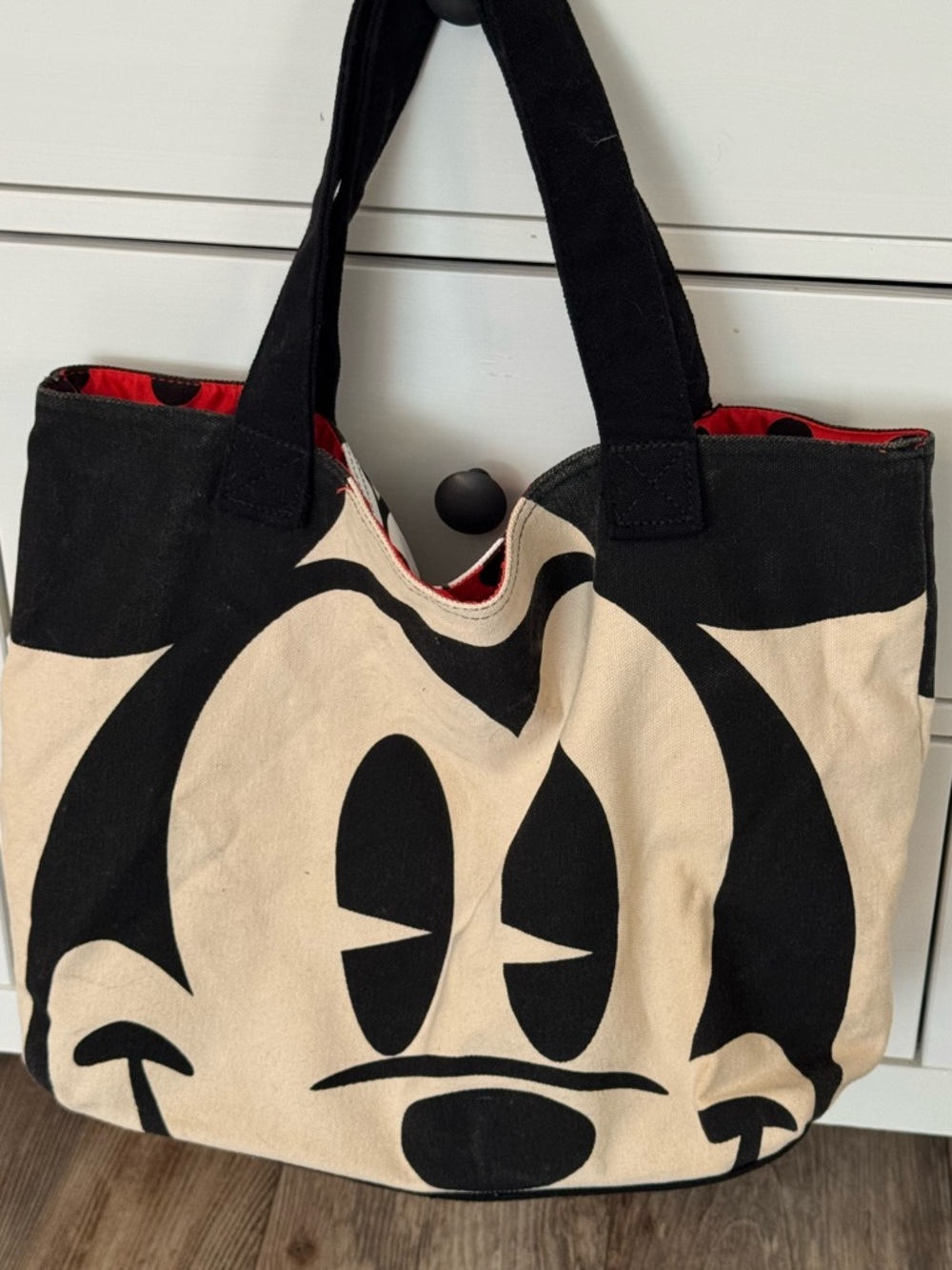 Disney Lined Mickey Minne Tote Bag